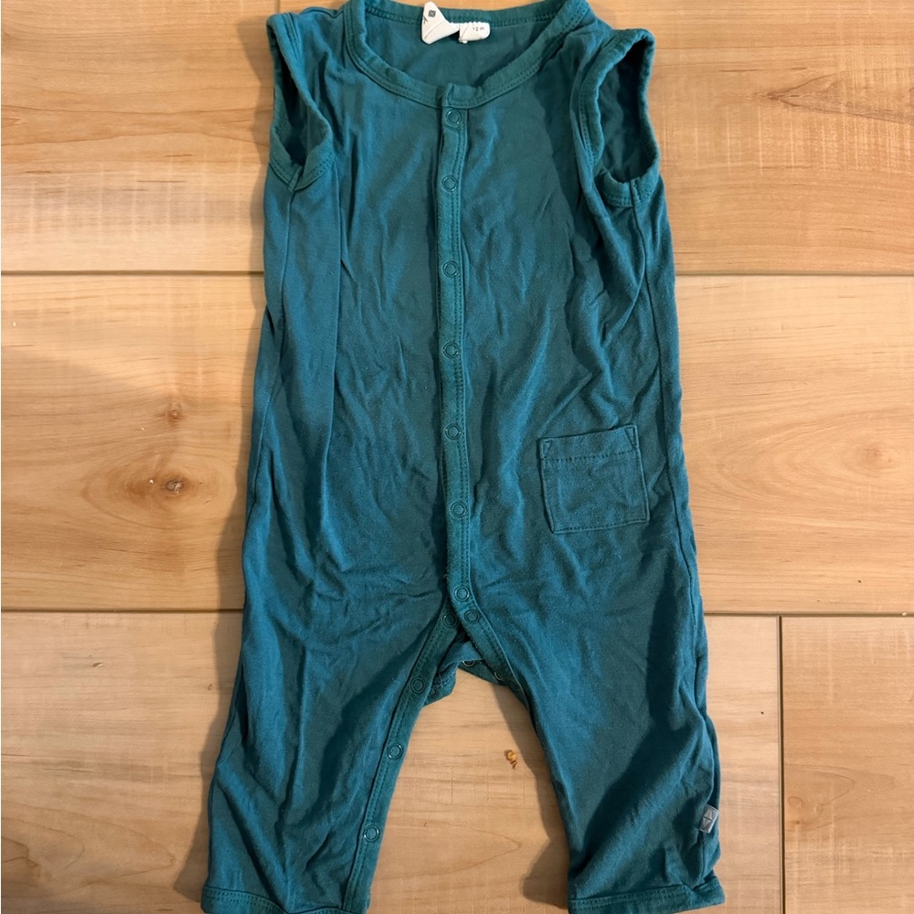 Kyte BABY Teal Sleeveless Romper